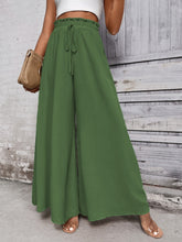 Load image into Gallery viewer, Tied High Waist Wide Leg Pants
