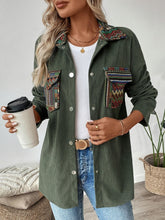 Load image into Gallery viewer, Snap Down Long Sleeve Jacket with Chest Pockets