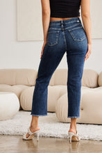 Load image into Gallery viewer, RFM Crop Dylan Full Size Tummy Control Distressed High Waist Raw Hem Jeans