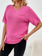 Load image into Gallery viewer, Round Neck Half Sleeve Knit Top