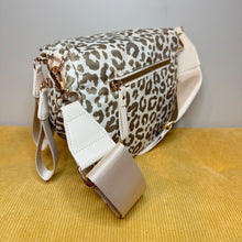Load image into Gallery viewer, The Roni Nylon Crossbody - Animal Print Beige
