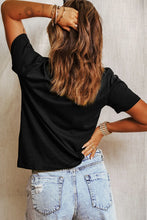 Load image into Gallery viewer, Graphic Round Neck Short Sleeve T-Shirt