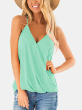 Load image into Gallery viewer, Full Size Surplice Spaghetti Strap Top