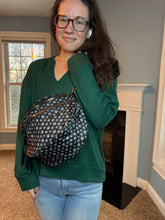 Load image into Gallery viewer, Roni - Nylon Crossbody - Black & Grey Paw -