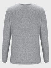 Load image into Gallery viewer, Crisscross V-Neck Long Sleeve T-Shirt