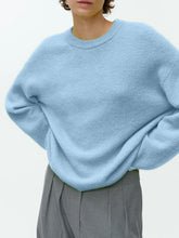 Load image into Gallery viewer, Round Neck Drop Shoulder Sweater