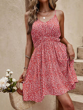 Load image into Gallery viewer, Floral V-Neck Mini Cami Dress