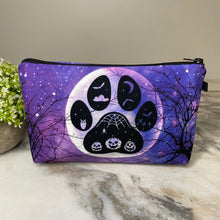 Load image into Gallery viewer, Pouch - Halloween - Paw Print Spooky Woods