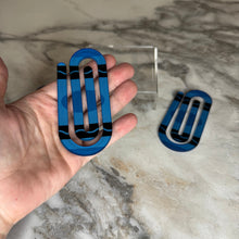 Load image into Gallery viewer, Jumbo Paperclip - Blue Crayon