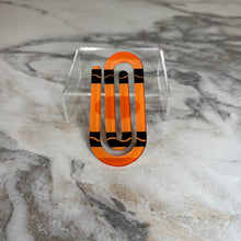 Load image into Gallery viewer, Jumbo Paperclip - Orange Crayon