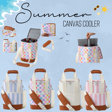 Load image into Gallery viewer, Summer - Canvas Cooler - PREORDER 4/14-4/17