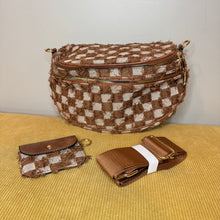 Load image into Gallery viewer, The Roni Nylon Crossbody - Checkered Denim - PREORDER ends 12/2