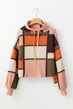 Load image into Gallery viewer, Drawstring Color Block Mock Neck Sweater