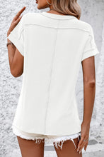Load image into Gallery viewer, Striped Round Neck Short Sleeve T-Shirt