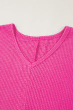 Load image into Gallery viewer, Side Slit V-Neck Long Sleeve Top