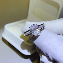 Load image into Gallery viewer, 3 Carat Moissanite 925 Sterling Silver Ring