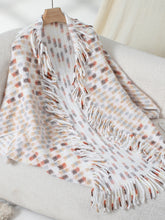 Load image into Gallery viewer, Fringe Open Front Half Sleeve Poncho