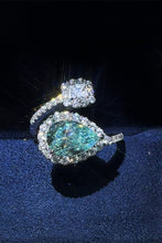 Load image into Gallery viewer, 2 Carat Moissanite 925 Sterling Silver Bypass Ring