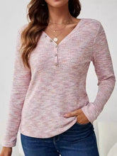 Load image into Gallery viewer, V-Neck Long Sleeve T-Shirt