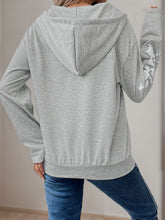 Load image into Gallery viewer, Perfee Half Zip Long Sleeve Hoodie