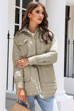 Load image into Gallery viewer, Snap Down Collared Winter Coat