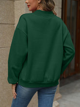 Load image into Gallery viewer, V-Neck Long Sleeve Dropped Shoulder Sweatshirt
