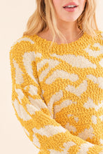 Load image into Gallery viewer, And The Why Full Size Textured Pattern Contrast Sweater