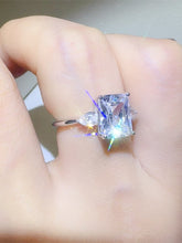 Load image into Gallery viewer, 3 Carat Moissanite 925 Sterling Silver Square Shape Ring