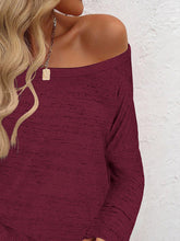 Load image into Gallery viewer, Full Size Heathered Long Sleeve Top