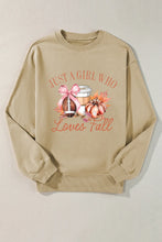 Load image into Gallery viewer, Graphic Round Neck Long Sleeve Sweatshirt