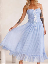 Load image into Gallery viewer, Devine Frill Ruffled Hem Midi Cami Dress