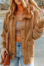 Load image into Gallery viewer, Snap Down Flap Pocket Long Sleeve Shacket