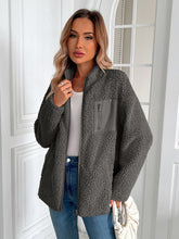 Load image into Gallery viewer, Ivy Lane Zip Up Long Sleeve Fuzzy Jacket
