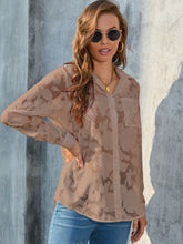 Load image into Gallery viewer, Full Size Collared Neck Long Sleeve Shirt Plus Size