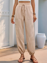 Load image into Gallery viewer, Perfee Elastic Waist Joggers with Pockets