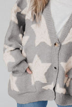 Load image into Gallery viewer, Star Button Up Long Sleeve Cardigan