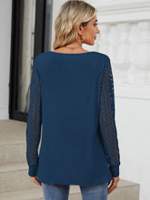 Load image into Gallery viewer, Cutout Round Neck Long Sleeve T-Shirt