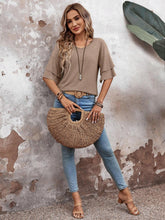 Load image into Gallery viewer, V-Neck Half Sleeve Blouse