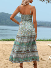 Load image into Gallery viewer, Tassel Printed Spaghetti Strap Dress
