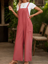 Load image into Gallery viewer, Square Neck Wide Strap Overalls