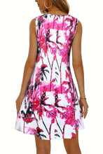 Load image into Gallery viewer, Printed Scoop Neck Wide Strap Mini Dress