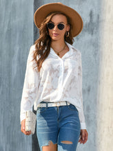 Load image into Gallery viewer, Full Size Collared Neck Long Sleeve Shirt Plus Size