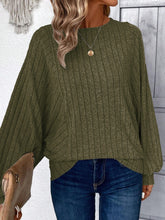 Load image into Gallery viewer, Plus Size Round Neck Batwing Sleeve T-Shirt