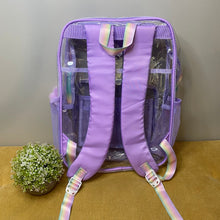 Load image into Gallery viewer, Clear Backpack - Purple