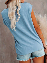 Load image into Gallery viewer, Full Size Round Neck Cap Sleeve T-Shirt