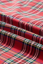 Load image into Gallery viewer, Plus Size Plaid Collared Neck Top and Pants Lounge Set