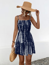Load image into Gallery viewer, Ruffle Hem Printed Mini Cami Dress