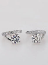 Load image into Gallery viewer, 2 Carat Moissanite 925 Sterling Silver Huggie Earrings