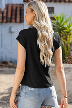 Load image into Gallery viewer, Cowl Neck Short Sleeve T-Shirt