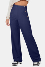 Load image into Gallery viewer, Decorative Button High Rise Pants